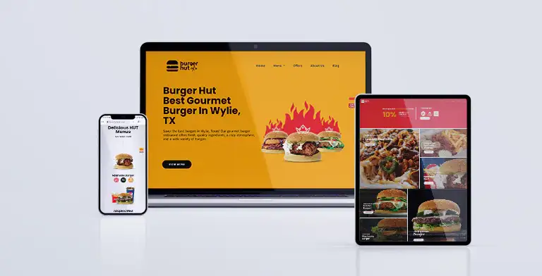 Burgerhut responsive website