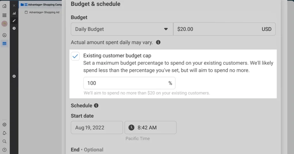 advantage and shopping campaign