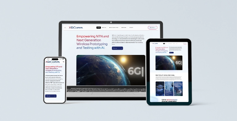 XRComm Website Mockup